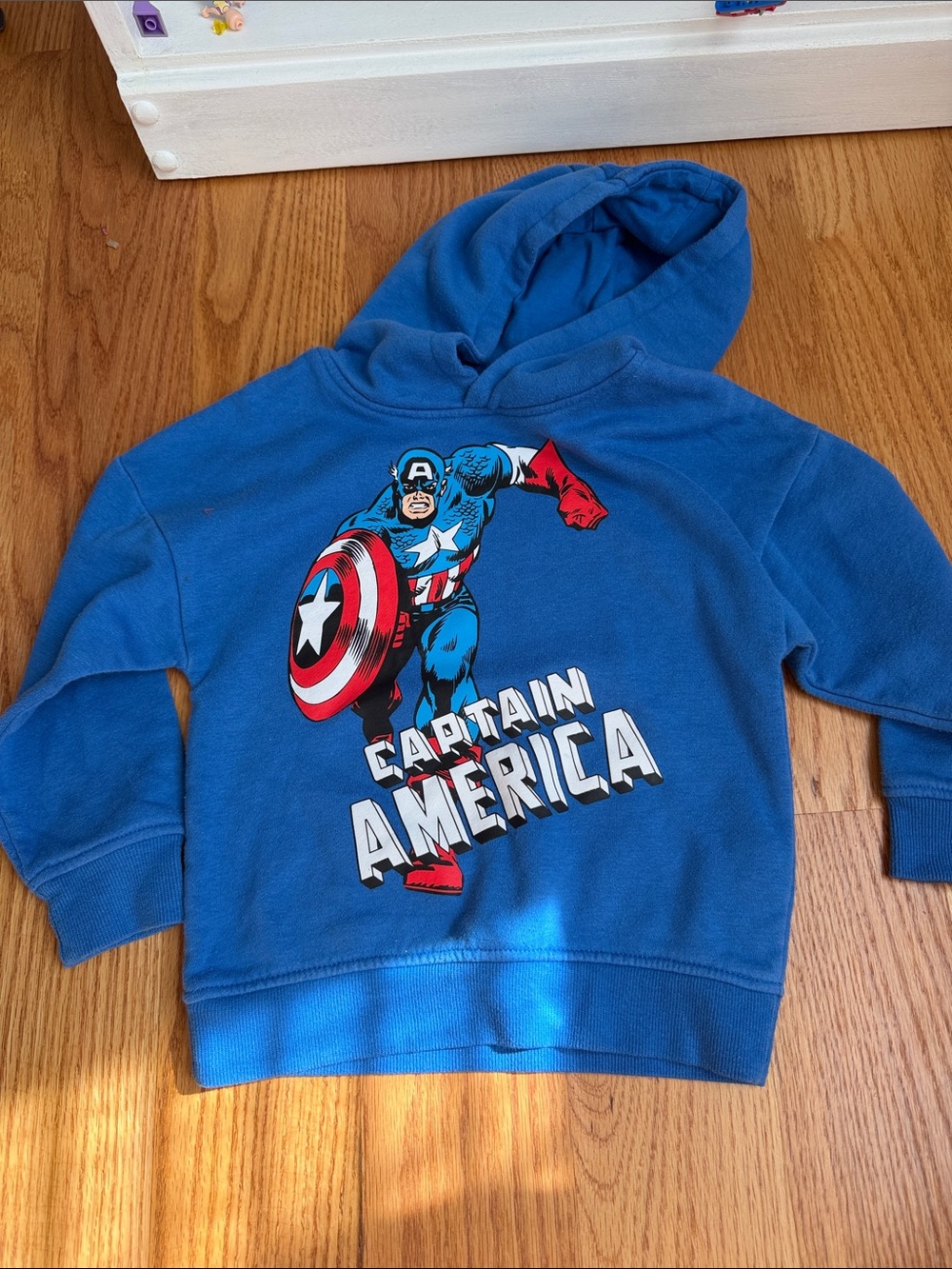 Primark Blue Captain America Kids Hoodie Sweatshirt